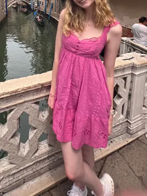 Urban Outfitters Pink Wildflower Lace Babydoll Mini Dress thumbnail 7