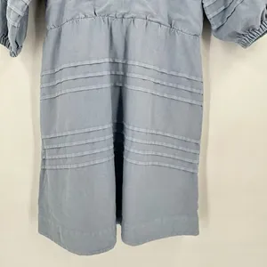 NWT Avec Les Filles‎ Women's Tie Back Puff Sleeve Babydoll Dress Blue Size Small thumbnail 9