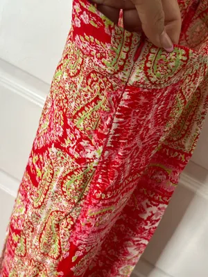Zara Paisley Slip Midi Dress Front Slit Boho Beachy Coquette Festival Summer Size S thumbnail 7