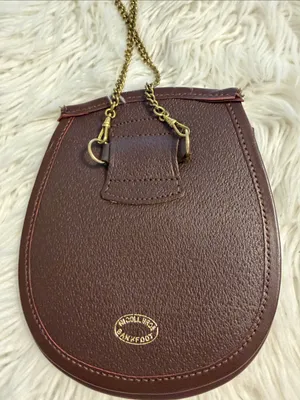 Nicoll Bros Bankfoot. Women's Brown Tassel Crossbody Bag 100% real leather thumbnail 4