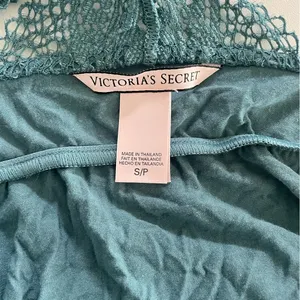 Victoria's Secret Teal Lace Chemise thumbnail 4