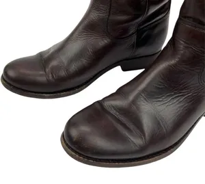 Frye Dark Brown Leather Melissa Western Tall Riding Boots Size 5.5 Style 77167 thumbnail 8