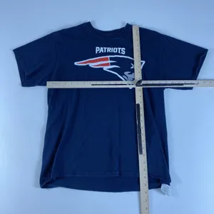 New England Patriots T-Shirt Mens Large Blue Majestic Football NFL Graphic Tee thumbnail 5