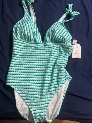 Walmart Striped swimsuit thumbnail 1
