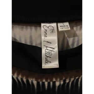 Emma & Michele Aztec‎ Print Dress Long Sleeve Casual Brown Black Size L thumbnail 3
