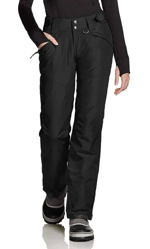 TSLA Womens‎ Insulated Snow Pants Black Waterproof Ski Snowboard XKB90-KLB Small thumbnail 1