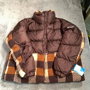 Columbia puffer jacket coat with Sherpa fleece 1X NWT thumbnail 1
