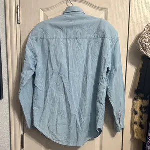 Vintage 90s Light Blue Beaded Embroidered Western‎ Button Down Long Sleeve Shirt thumbnail 3