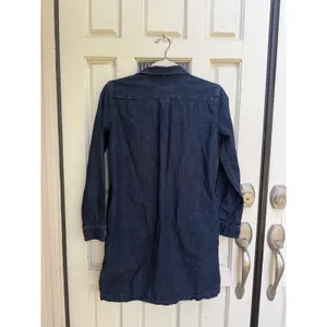 Denim & Supply Ralph Lauren‎ Lace Up Denim Mini Dress Dark Wash Blue Size Small thumbnail 2