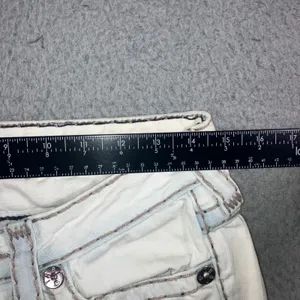 Vintage True Religion Billy Super T Jeans 27 Y2K Low Rise Flare Ice Blue 29x32.5 thumbnail 10