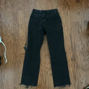 Topshop ankle straight black jeans W24 / L28 thumbnail 4