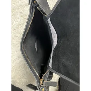 Vintage 90’s Coach Black Flap Leather‎ Bag Made In USA Y2K thumbnail 13