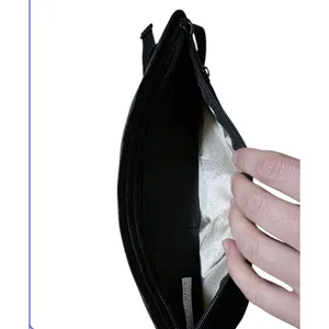 Travel Money Belt Waist Bag Fanny Pack Hidden Wallet Black 2-pocket Zip Adjust thumbnail 4