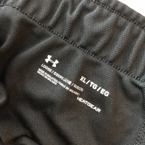 Under Armour Womens Play Up Running Shorts Loose HeatGear Printed Black Blue XL thumbnail 4