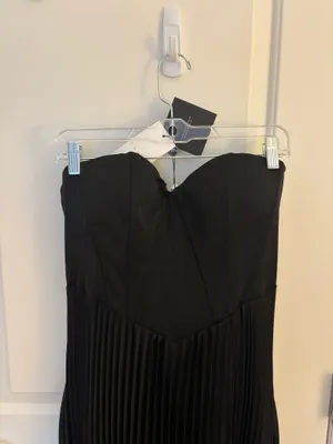 Club L London Midi Dress Black Corset thumbnail 3