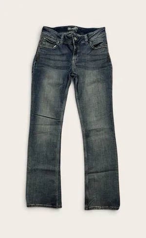 Wrangler Retro Women'S Dark Mae Bootcut Jeans 9/10 X 34 thumbnail 1