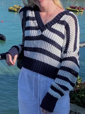 Aerie Crochet Sweater thumbnail 1