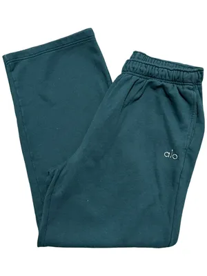 ALO Yoga Women's Size XL Fleece Pull On Straight Leg Sweatpants thumbnail 3