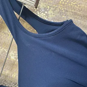 Halara Navy Blue U Back Sleeveless‎ Casual Jumpsuit with Pockets XS NWT thumbnail 3