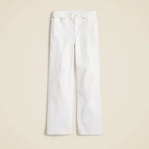 NWT!! J. CREW Lower Rise‎ Full Length Slim Wide Jeans Solid White Retro Size 24 thumbnail 11