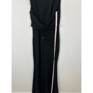 Lulus Love In Your Eyes Black Knotted Mermaid Maxi Dress Formal Medium NWT thumbnail 10