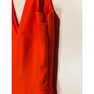 Sam Edelman Wide Leg Cropped Sleeveless Coral Red Jumpsuit Size 10 *no belt* thumbnail 5