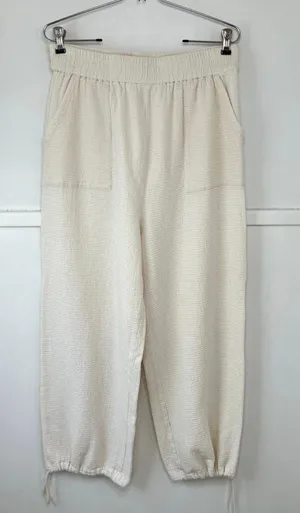Free People Post Swim Pant Cream Wide Leg thumbnail 1