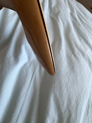 J.Crew Women's Patent Leather Pointed Toe D'Orsay Pumps, 3” Heels Tan thumbnail 9