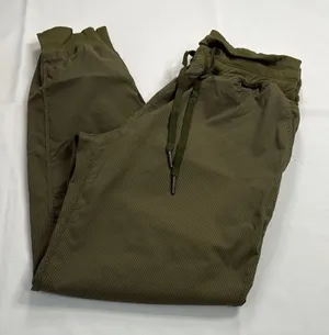 ZYIA Green Elastic Waist Joggers with Cuffed Ankles thumbnail 1