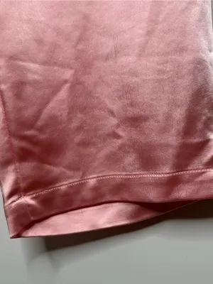 Good American Bubble Pink Satin Trousers Dress Pants Size 6/28 thumbnail 7