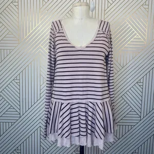 Free People We‎ the Free Tangerine Stripe Tee Sand thumbnail 3