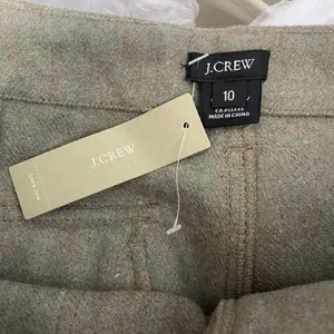 J.‎ Crew Olive Green Gray High Waist Trouser Work Fall Pants Size US 10 thumbnail 9