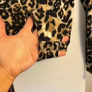 Gaze leopard mock neck bodysuit size medium Black thumbnail 2
