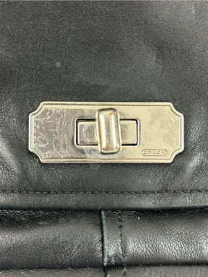 Coach Chelsea Convertible Crossbody Shoulder Bag Turnlock Flap Black F17825 thumbnail 9