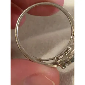 ring band sterling silver 925 beautiful unique size 9.25 thumbnail 6
