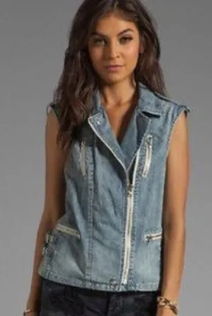 Rebecca Taylor Denim Vest thumbnail 1