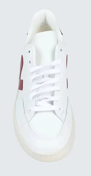 Veja Leather Sneakers White/Red Size 9 thumbnail 1