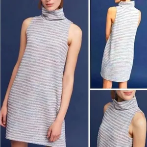 Akemi +‎ Kin Striped High Neck Mini Dress Size Xsmall thumbnail 7
