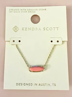 🪸KENDRA SCOTT 14K Gold Plated Eva Coral Magnesite Pendant Necklace thumbnail 3