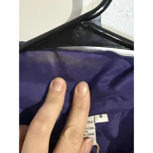 FuDa Silk Windbreaker Jacket Purple Womens PL Full Zip Studded Quilted‎ Vtg 90s thumbnail 3