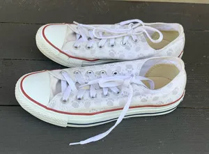 Converse Animal Print Low Top Sneakers Size 8 thumbnail 1