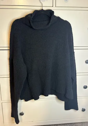UGG Sage Cowl Neck Pullover In Black Size XL thumbnail 1