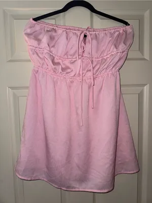 Princess Polly Pastel Pink Strapless Dress thumbnail 1
