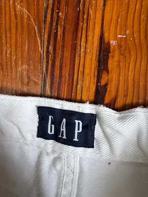 GAP Women's High-Rise White Straight Jeans 100% Cotton Size 6 Long 6L thumbnail 2