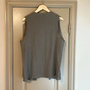 Zara Ribbed Cardigan Sweater Vest Large thumbnail 4