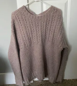 oversized tie back sweater thumbnail 1