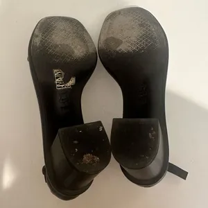 Tory Burch Gabrielle Ankle Strap Block Heel Sandal Black Leather Size 7.5 thumbnail 7