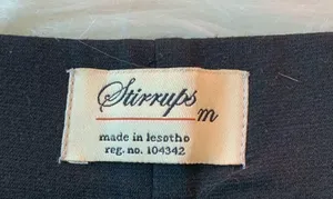 WOMEN’S STIRRUPS BLACK LEGGINGS Size M thumbnail 3