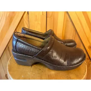 Boc Born Concept Shoes Womens 10M Slip On Clogs Mule Brown Animal Print thumbnail 3