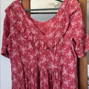 Floral Pink maxi Dress xl thumbnail 3